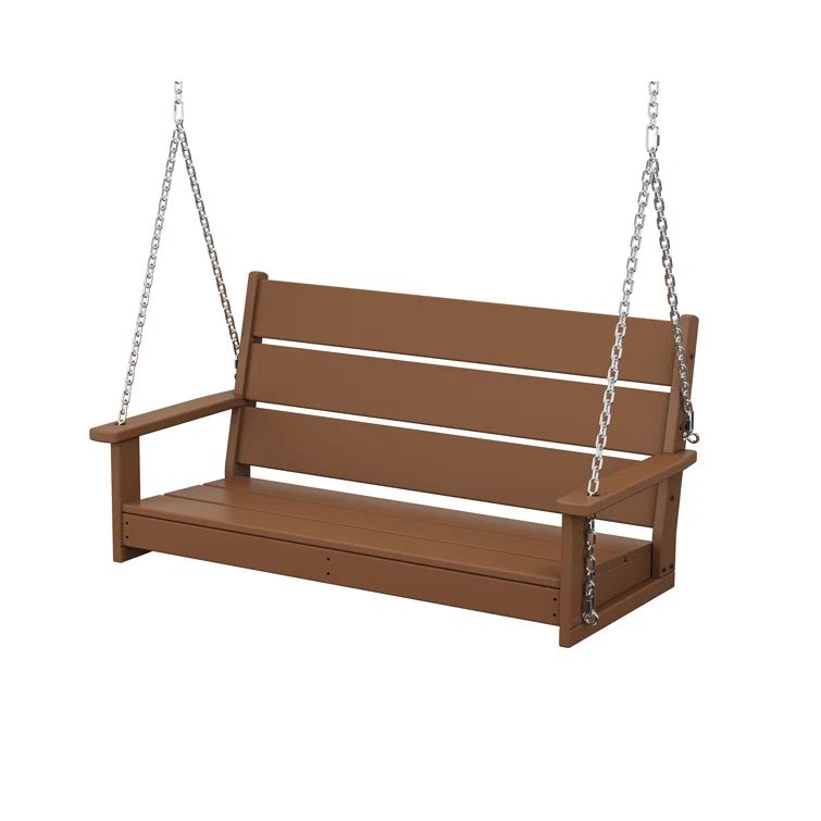 Teak Weatherproof Modern Outdoor Porch Swing