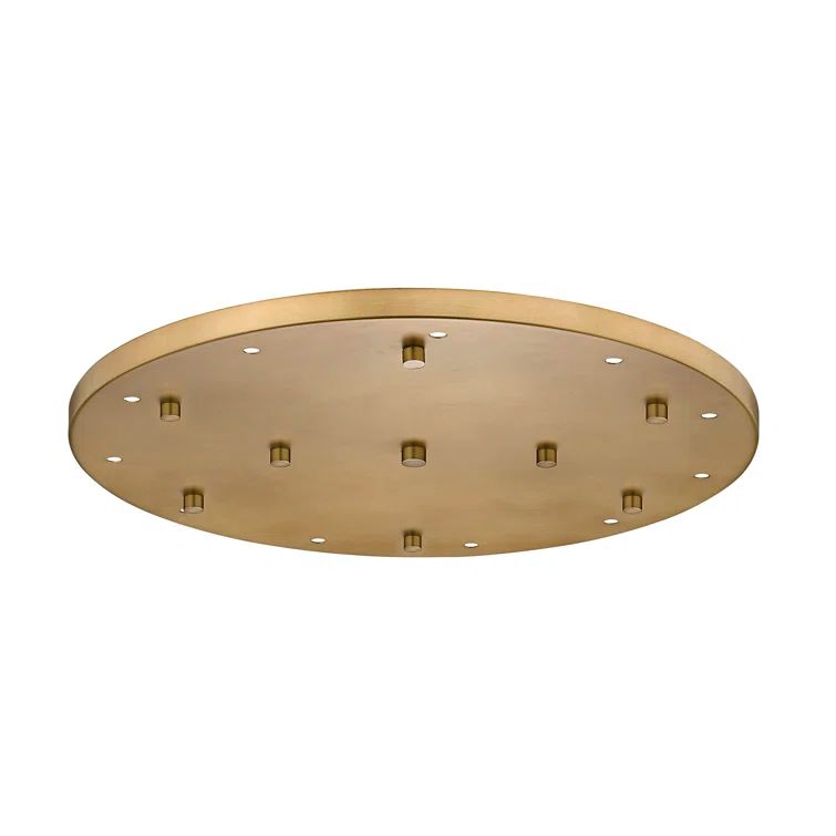 24-Inch Rubbed Brass Multi Point LED Ceiling Canopy