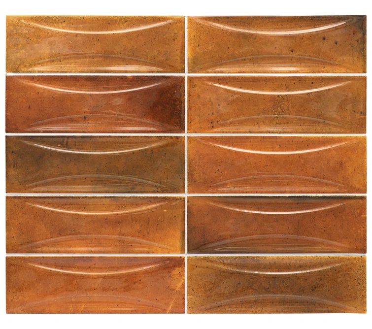 Antiek 3" x 8" Glossy Red Ceramic Subway Tile