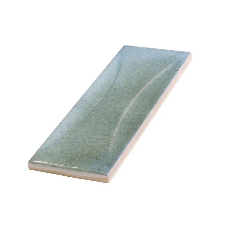 Antiek Glossy Blue Ceramic Subway Wall Tile 3-in x 8-in