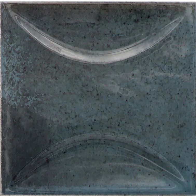 Antiek 4'' x 4'' Glossy Blue Ceramic Wall Tile