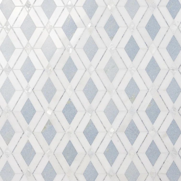 Spencer Blue Celeste Marble Mosaic Tile