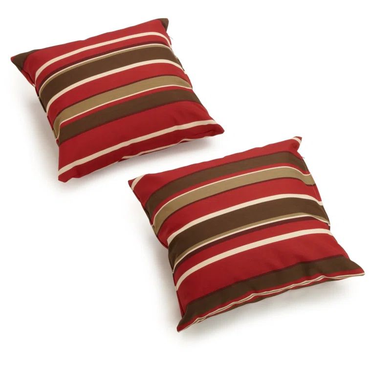 Montserrat Sangria Multicolor Polyester Outdoor Floor Pillow Set