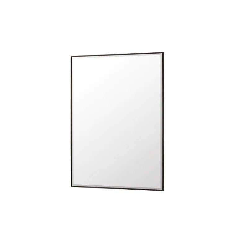 Rohe 40" x 30" Champagne Brass Rectangular Vanity Mirror