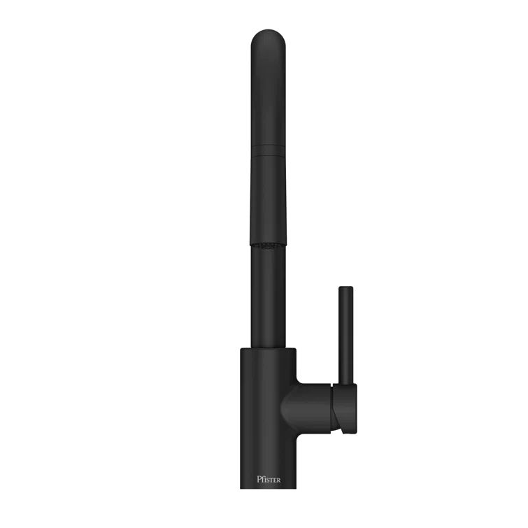 Stellen Matte Black Modern Pull-Down Bar Faucet