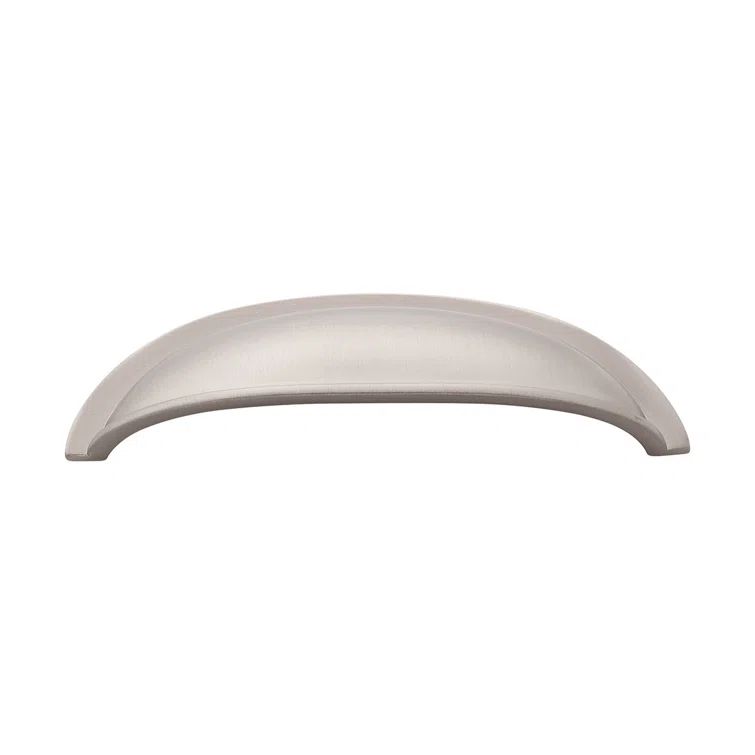 Stainless Steel Matte Cup Cabinet Pull with Mounting Hardware