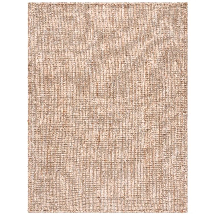 Natural Ivory Hand-Knotted Jute 8' x 10' Rug
