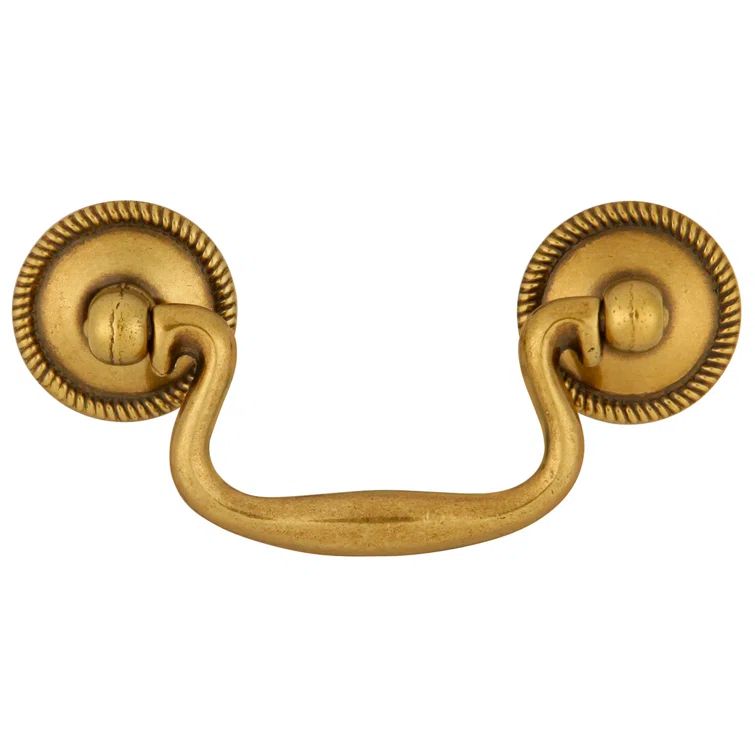 Lancaster Hand Polished Gold Traditional Drop Bail Pull
