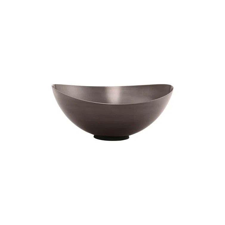 Burnished Stainless Steel Decorative Bowl