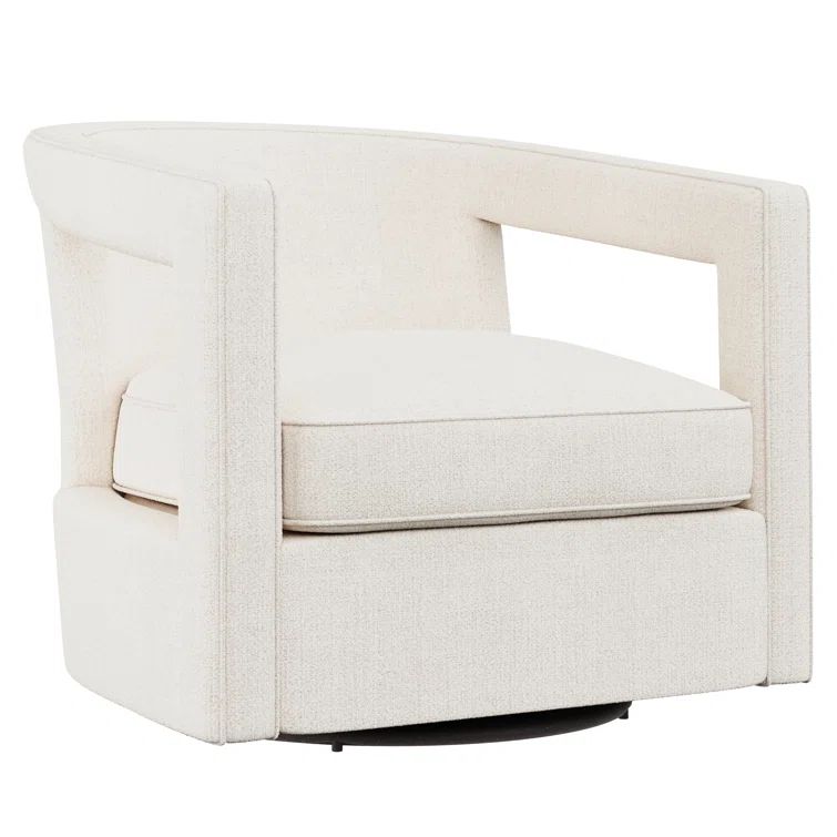 Alana Upholstered Swivel Barrel Chair