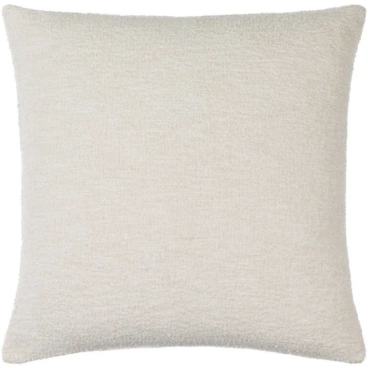 Ivory Square Down Throw Pillow 22" x 22"