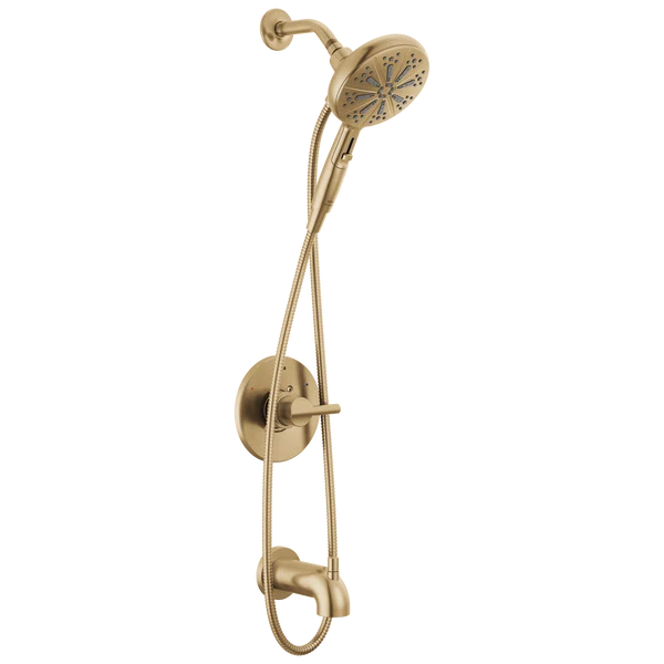 Champagne Bronze Multi-Head Wall Mounted Handheld Shower