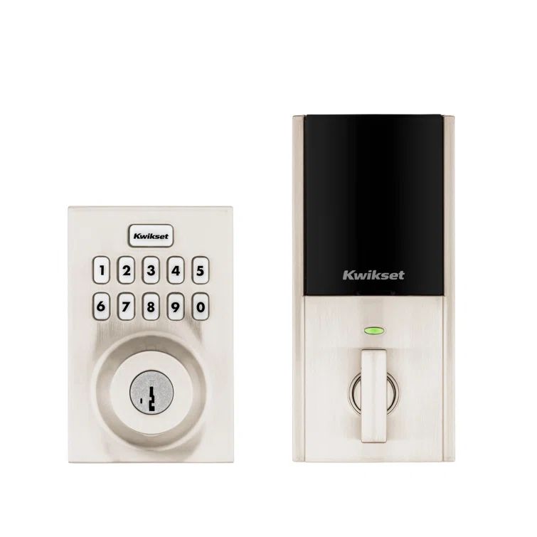 Satin Nickel Smart Electronic Deadbolt with Keypad