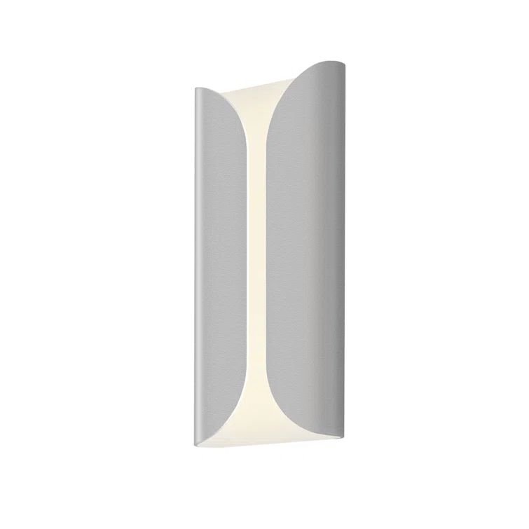Gray Aluminum LED Wall Sconce with Dimmable Feature
