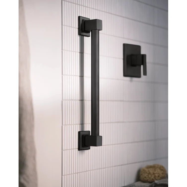 Black Stainless Steel Modern Wall Mount Grab Bar