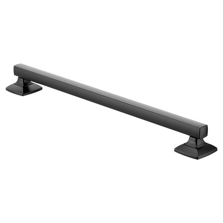 Matte Black Stainless Steel 24-Inch Bathroom Grab Bar
