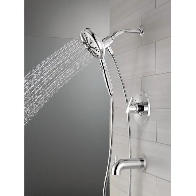 Chrome Multi-Head Handheld Wall Mounted Shower System