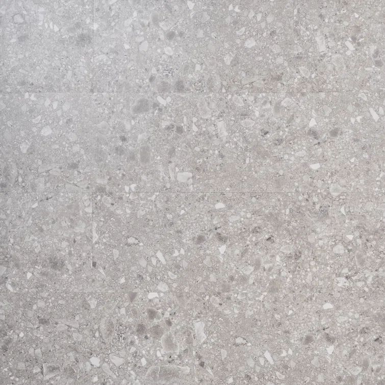Earth Gray Terrazzo Look 12" x 24" Glue Down Luxury Vinyl Tile