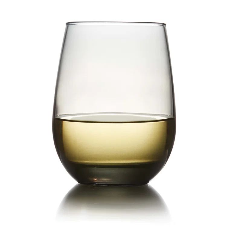 Libbey Classic Smoke Stemless Wine Glasses, Set of 6