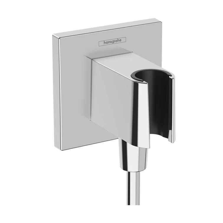 Chrome Wall Outlet with Handshower Holder