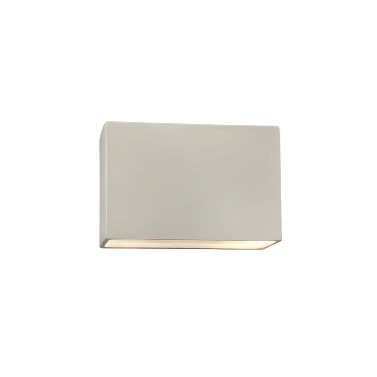 Coastal Matte White Ceramic 10'' Outdoor Wall Sconce