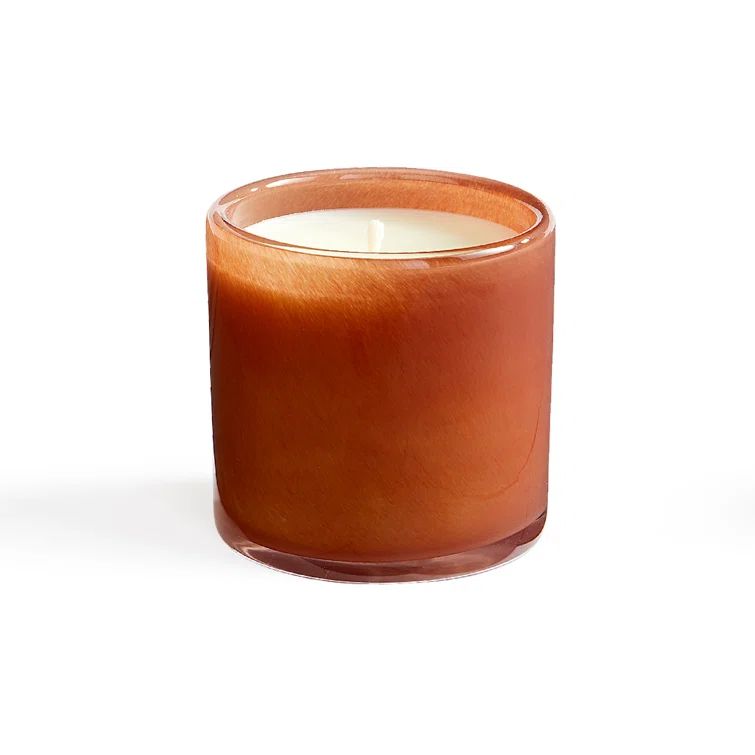 Retreat Sanctuary 15.5oz Hand-Blown Glass Soy Candle - Green & Lavender