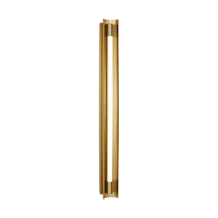 36" Burnished Brass LED Dimmable Outdoor Bath Bar