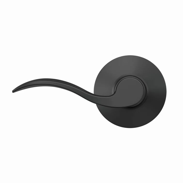 Matte Black Classic Passage Lever Door Handle