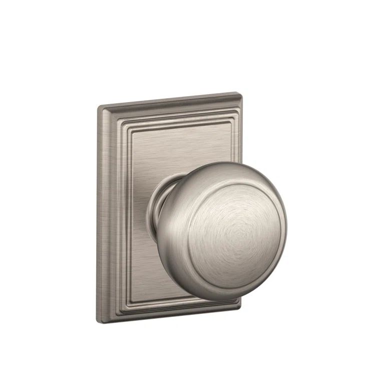 Satin Nickel Passage Hall and Closet Door Knob
