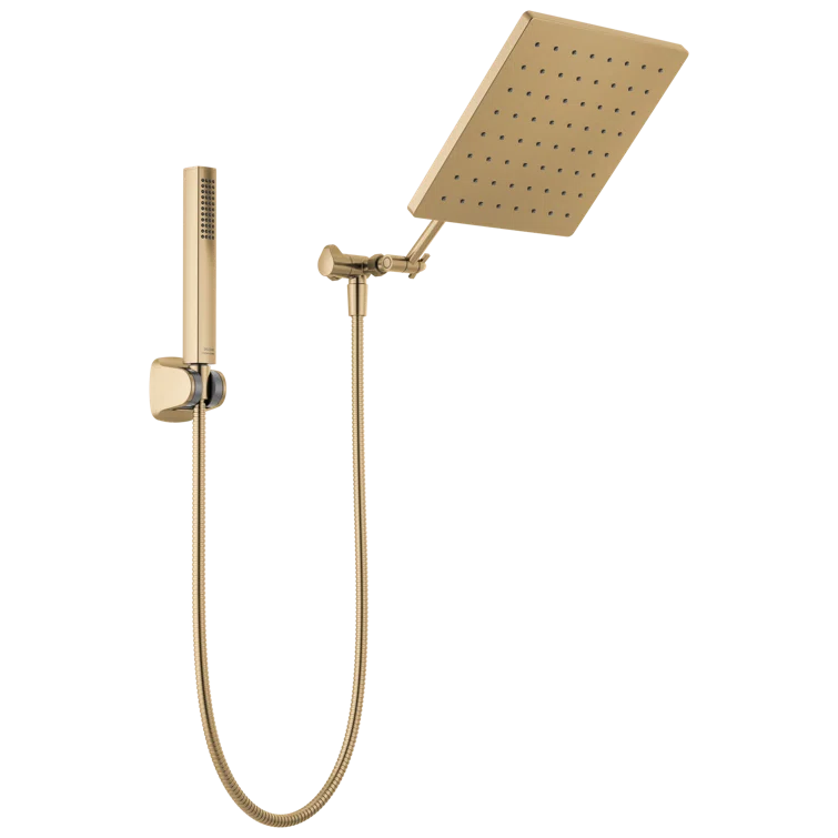Champagne Bronze 10-inch Raincan Shower Head and Handheld Combo