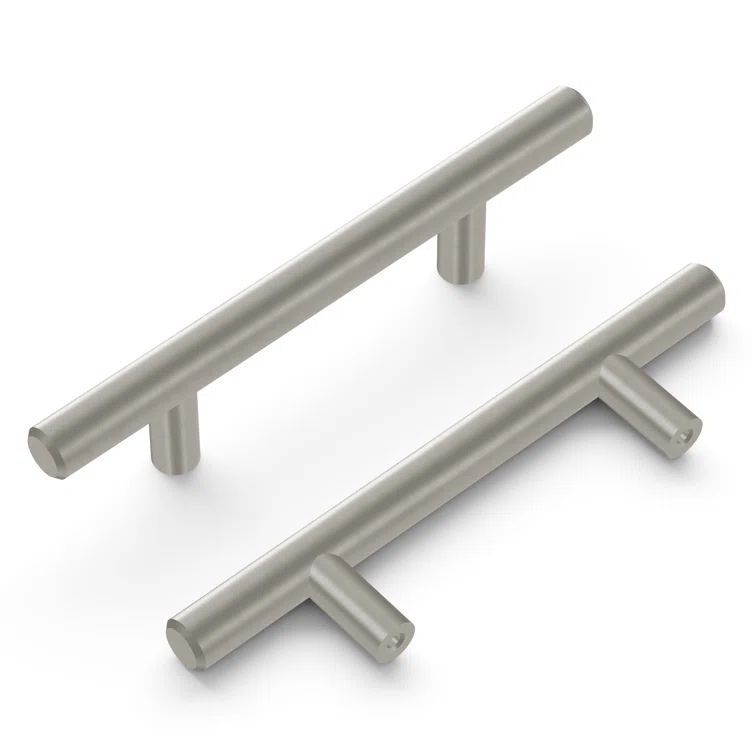 Stainless Steel Modern Bar Cabinet Pulls with Mounting Hardware
