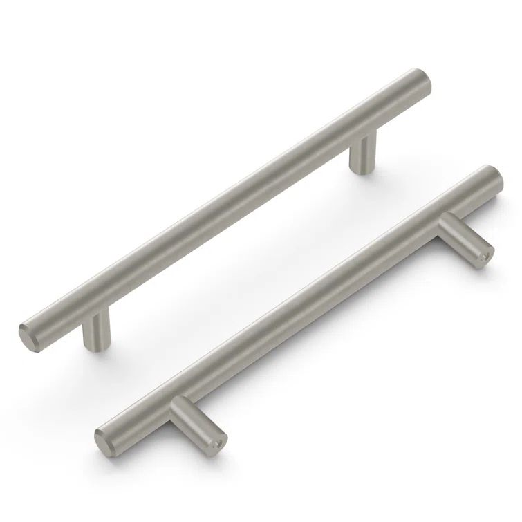 Stainless Steel Modern Bar Cabinet Pulls with Mounting Hardware