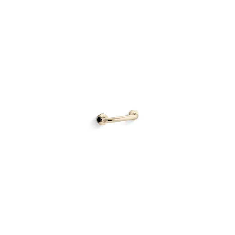 12" Vibrant French Gold Metal Contemporary Grab Bar