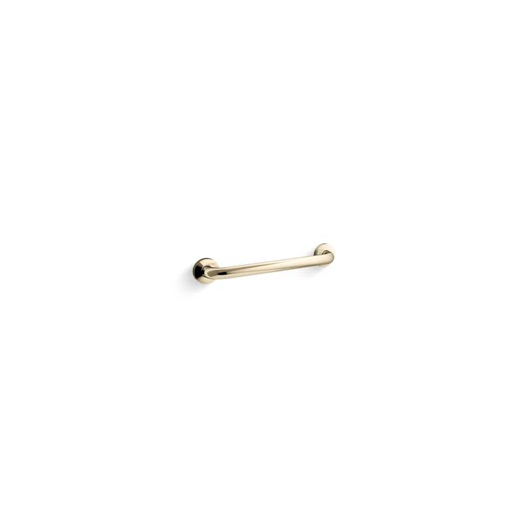 18" Vibrant French Gold Contemporary Metal Grab Bar