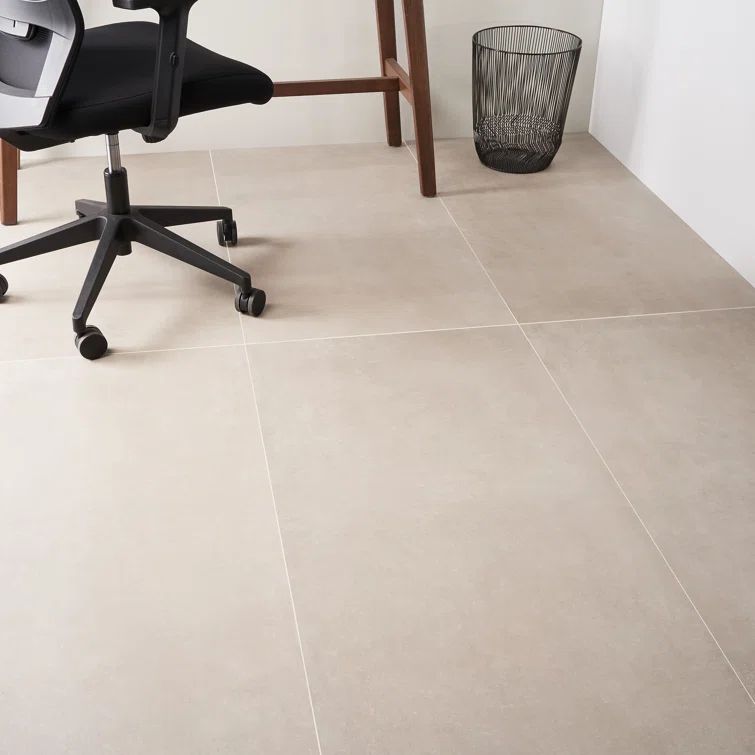 Score Matte Greige Large Format Porcelain Tile 24" x 48"