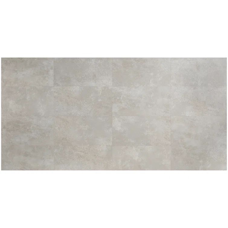 Transitional Beige 12"x24" Matte Luxury Vinyl Tile for Any Room