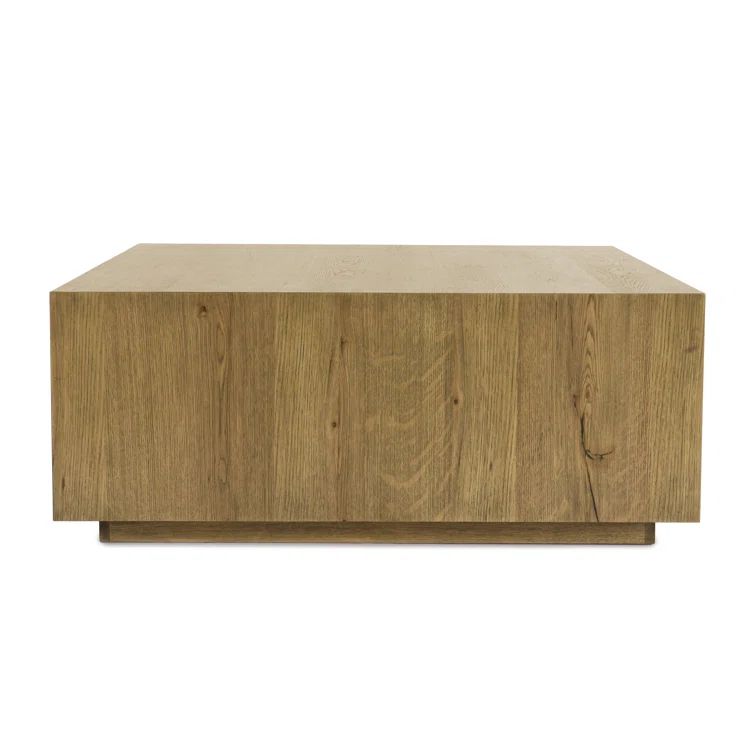Layne 42" Light Brown Oak Square Coffee Table