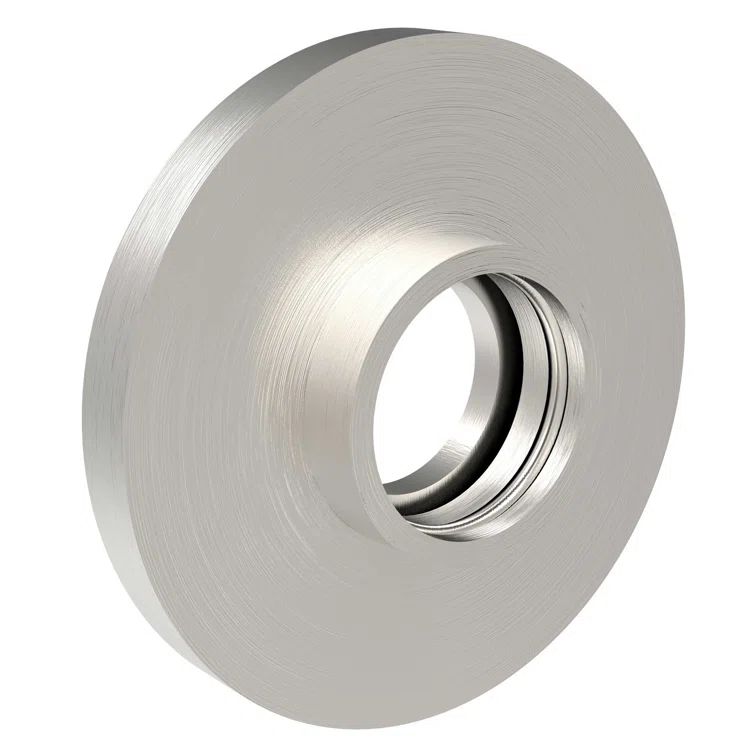 Kubic Satin Nickel Minimalist Shower Rod Brackets
