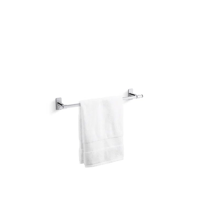Polished Chrome 18" Wall Mounted Towel Bar