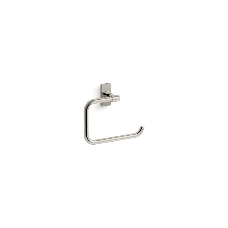 Vibrant Polished Nickel Wall Mounted Towel Ring