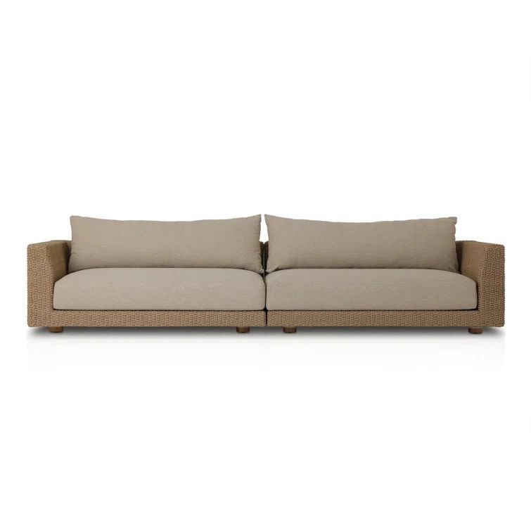Sylvan Beige Woven Frame 2-Piece Outdoor Sectional