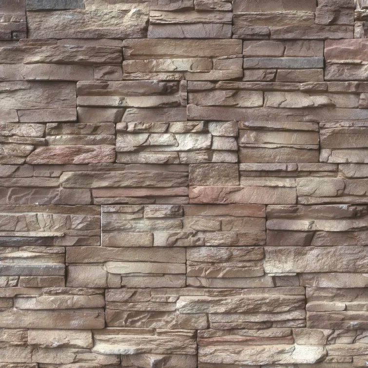 Peninsula Earth Stacked Stone Look Waterproof Wall Tile