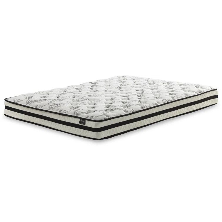 King Size White and Black Innerspring Mattress