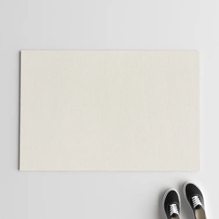 Ivory Wool Handmade Rectangular 6' x 9' Area Rug