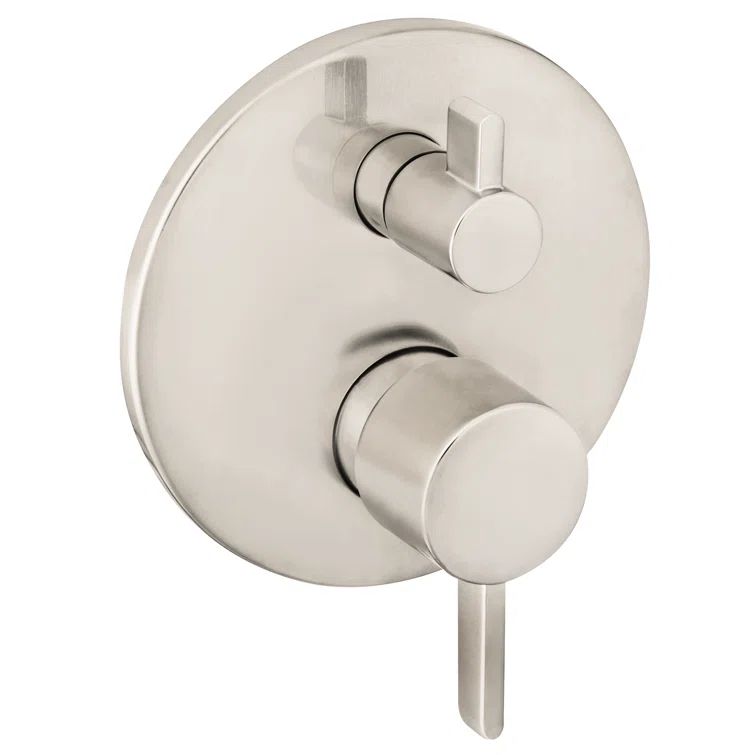 Brushed Black Wall-Mounted Lever Shower Trim