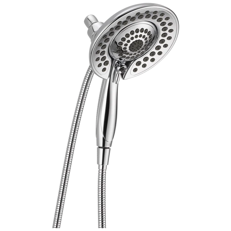 Chrome Dual-Function Handheld and Wall Mounted Shower Head