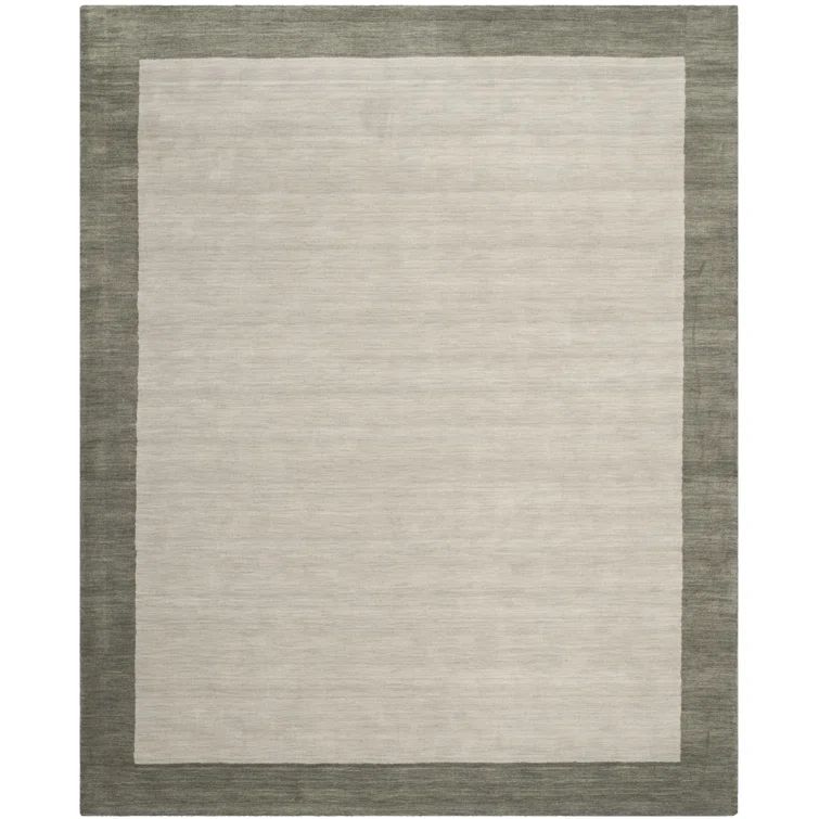Handmade Gray Wool Rectangular Area Rug 27'' x 144''