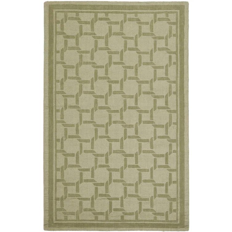 Pumpkin Seed 4' x 6' Handmade Tufted Wool Geometric Rug
