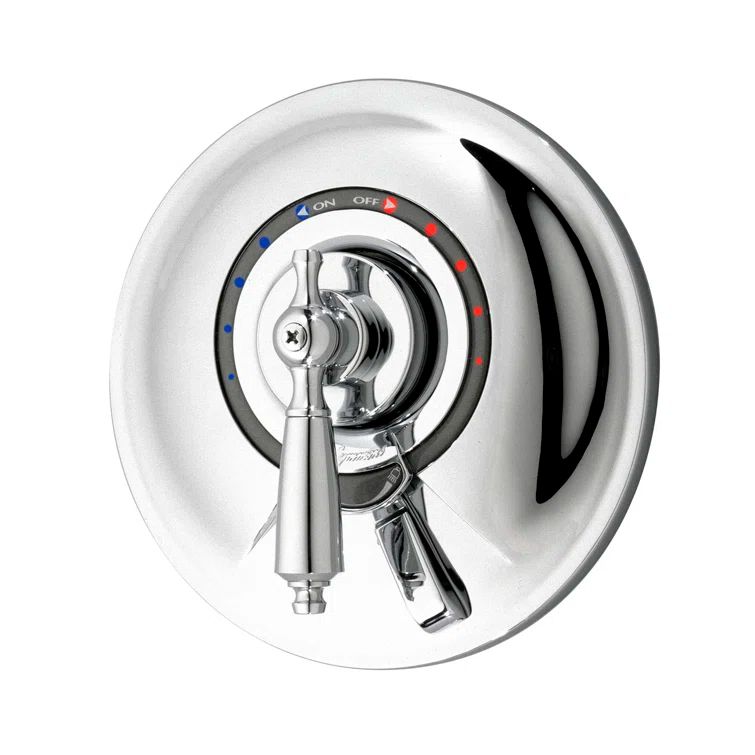 Allura Polished Chrome Single-Lever Wall-Mounted Shower Trim Kit