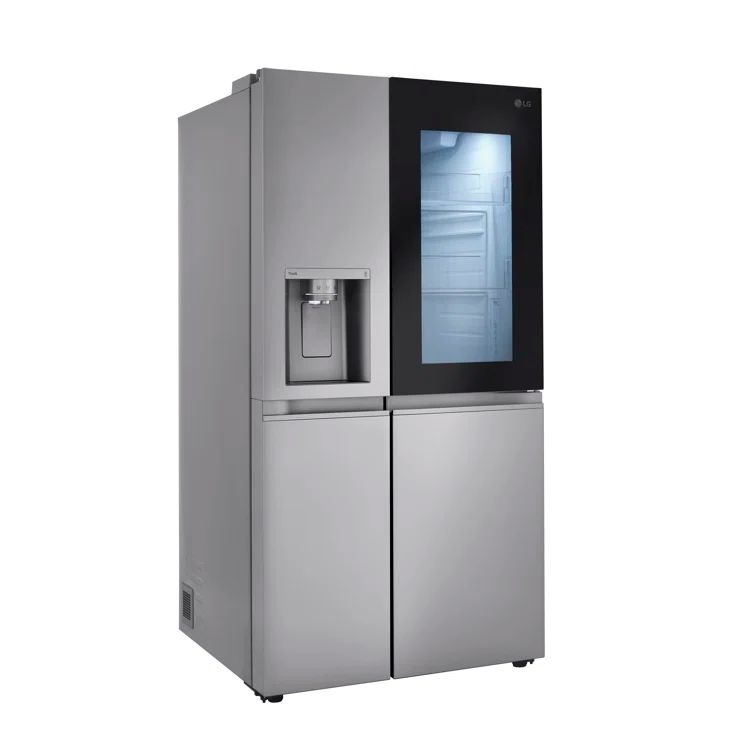 LG 27 cu. ft. Stainless Steel Smart Side-by-Side Refrigerator with InstaView and Craft Ice